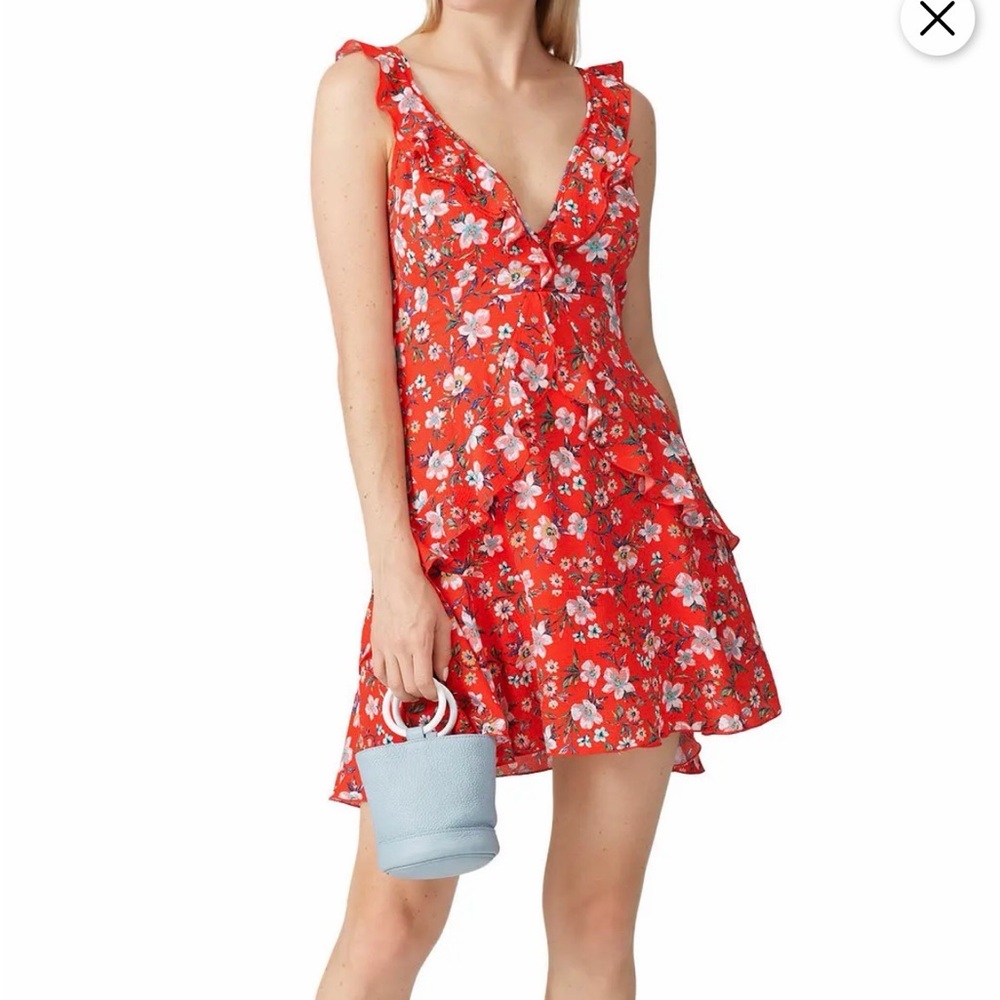 Louna Tie Back V-Neck Dress